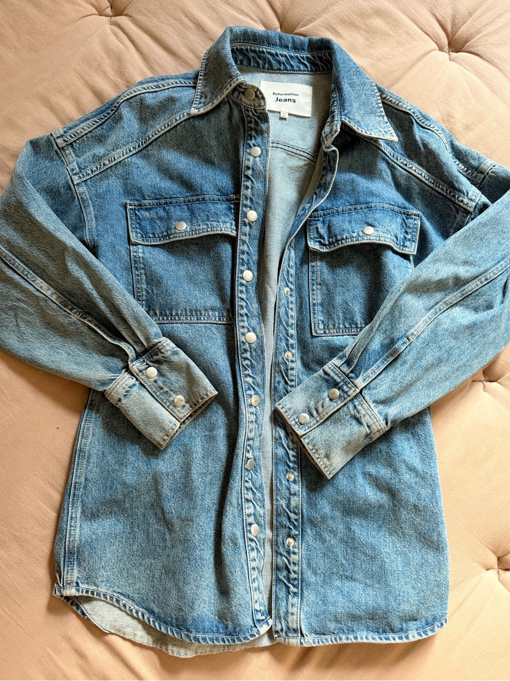 Reformation Jeans Denim Shirt Jacket